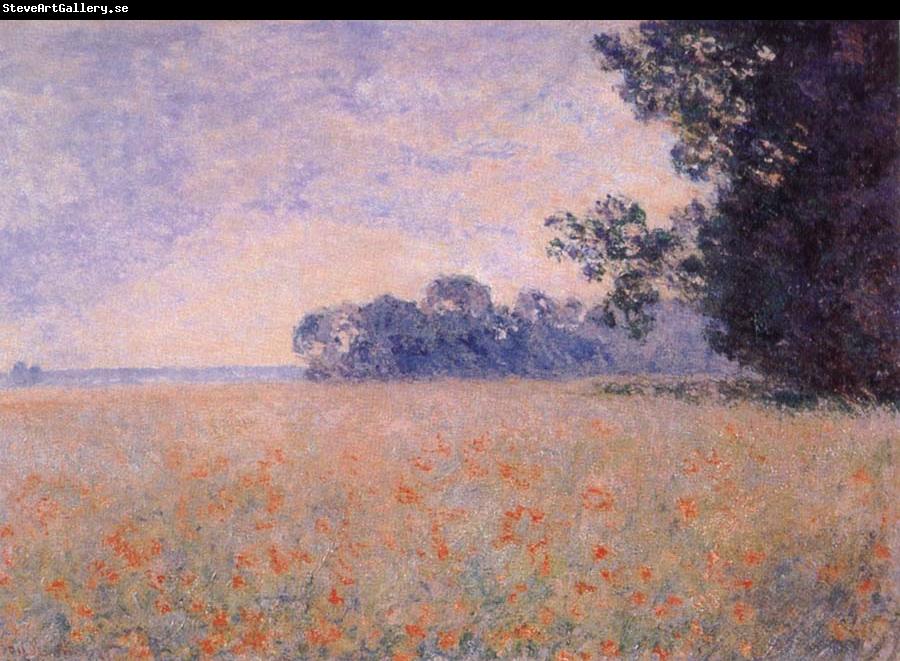 Claude Monet Oat and Poppy Field